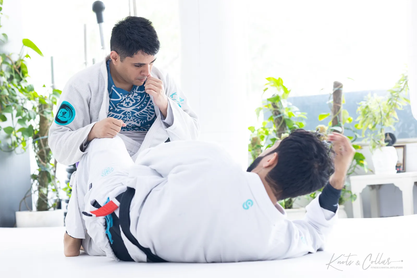 A jiu-jitsu session at Knots & Collar, Defence Colony, New Delhi