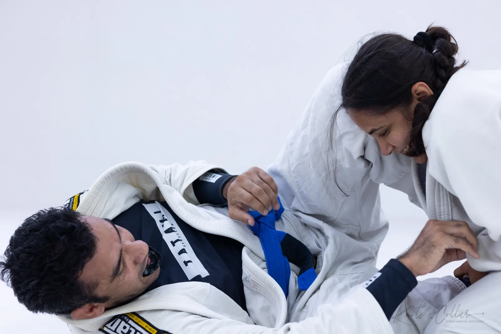 A jiu-jitsu session at Knots & Collar, Defence Colony, New Delhi