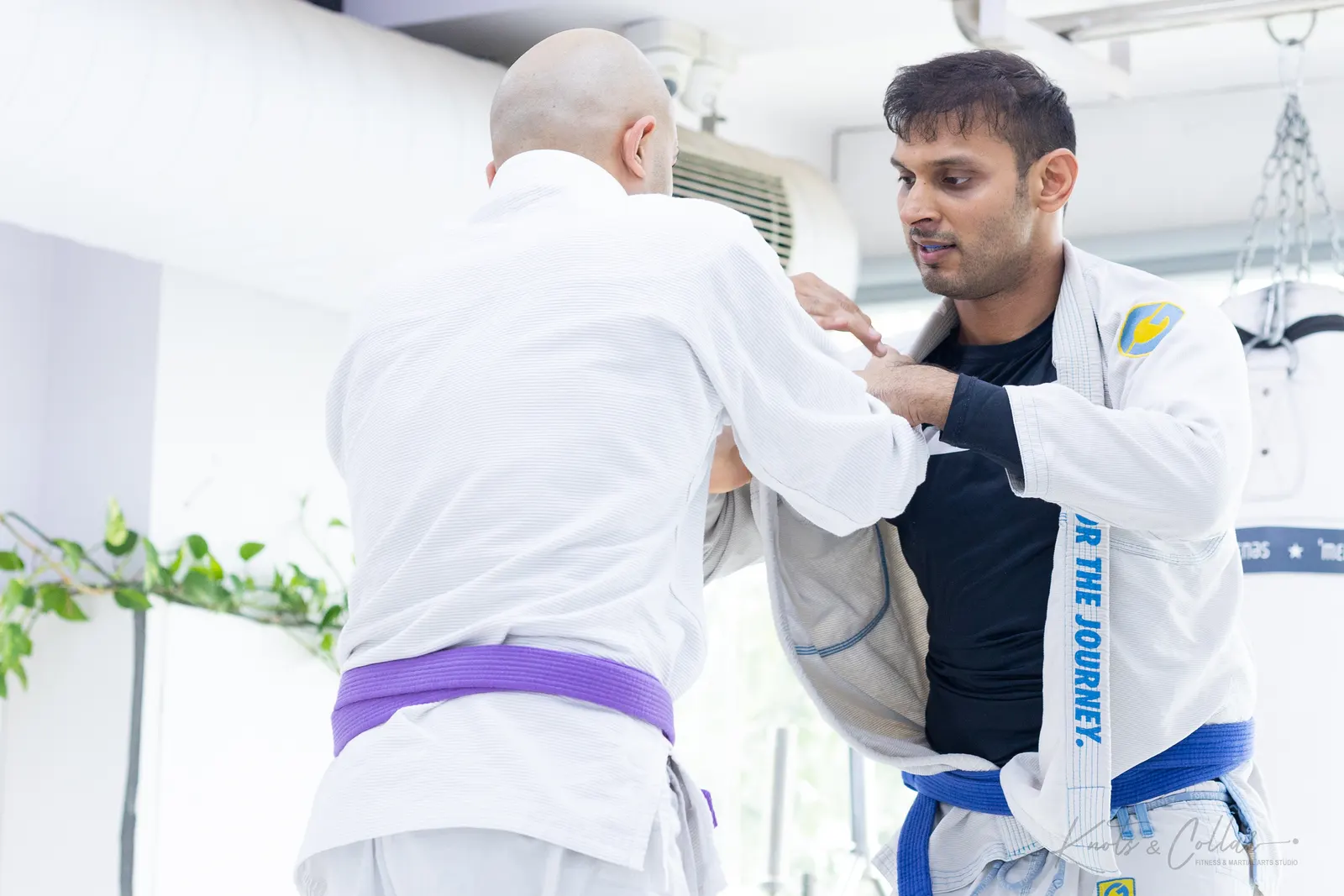 A Brazilian Jiu-Jitsu class at Knots & Collar, Defence Colony, New Delhi