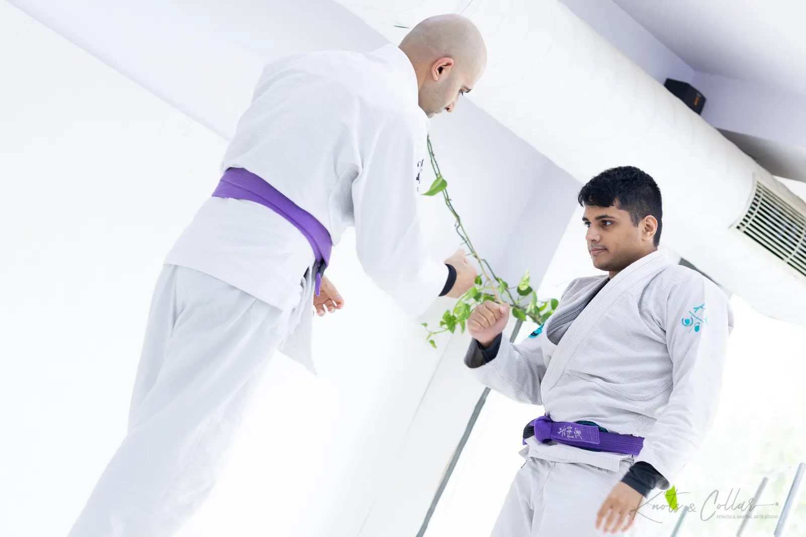 A jiu-jitsu session at Knots & Collar, Defence Colony, New Delhi