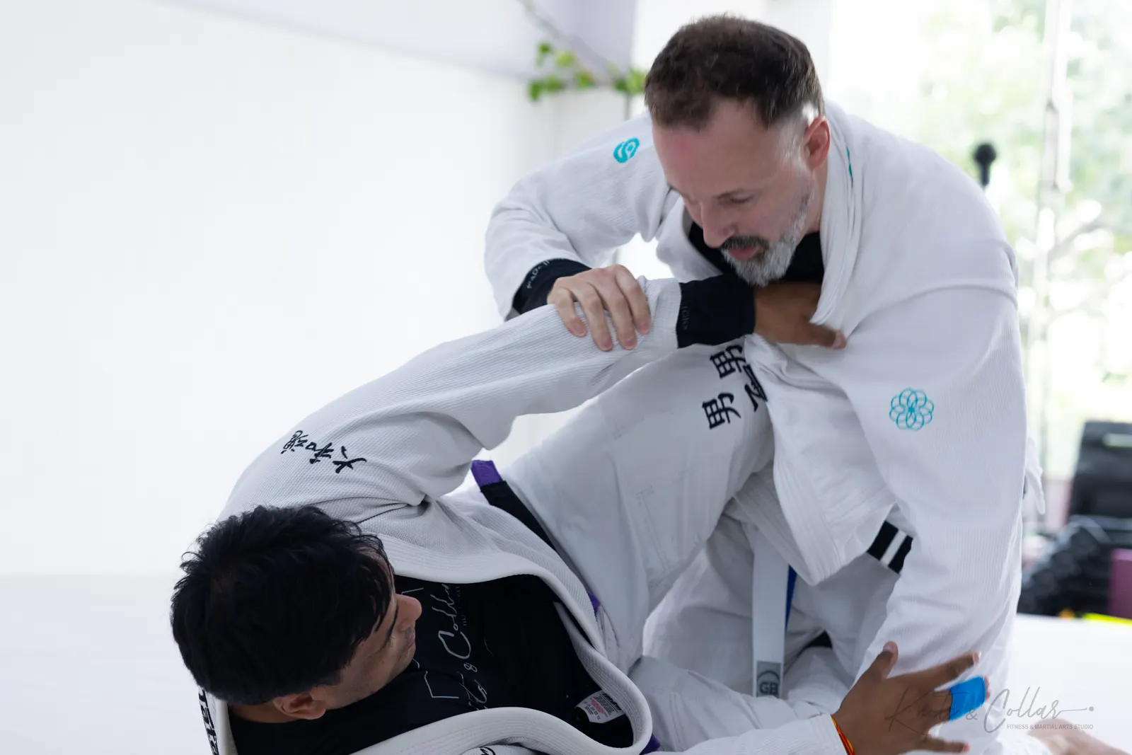 A jiu-jitsu session at Knots & Collar, Defence Colony, New Delhi