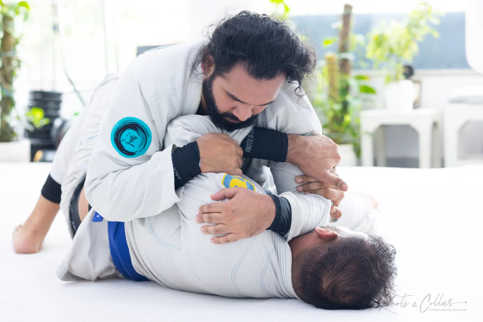 A jiu-jitsu session at Knots & Collar, Defence Colony, New Delhi