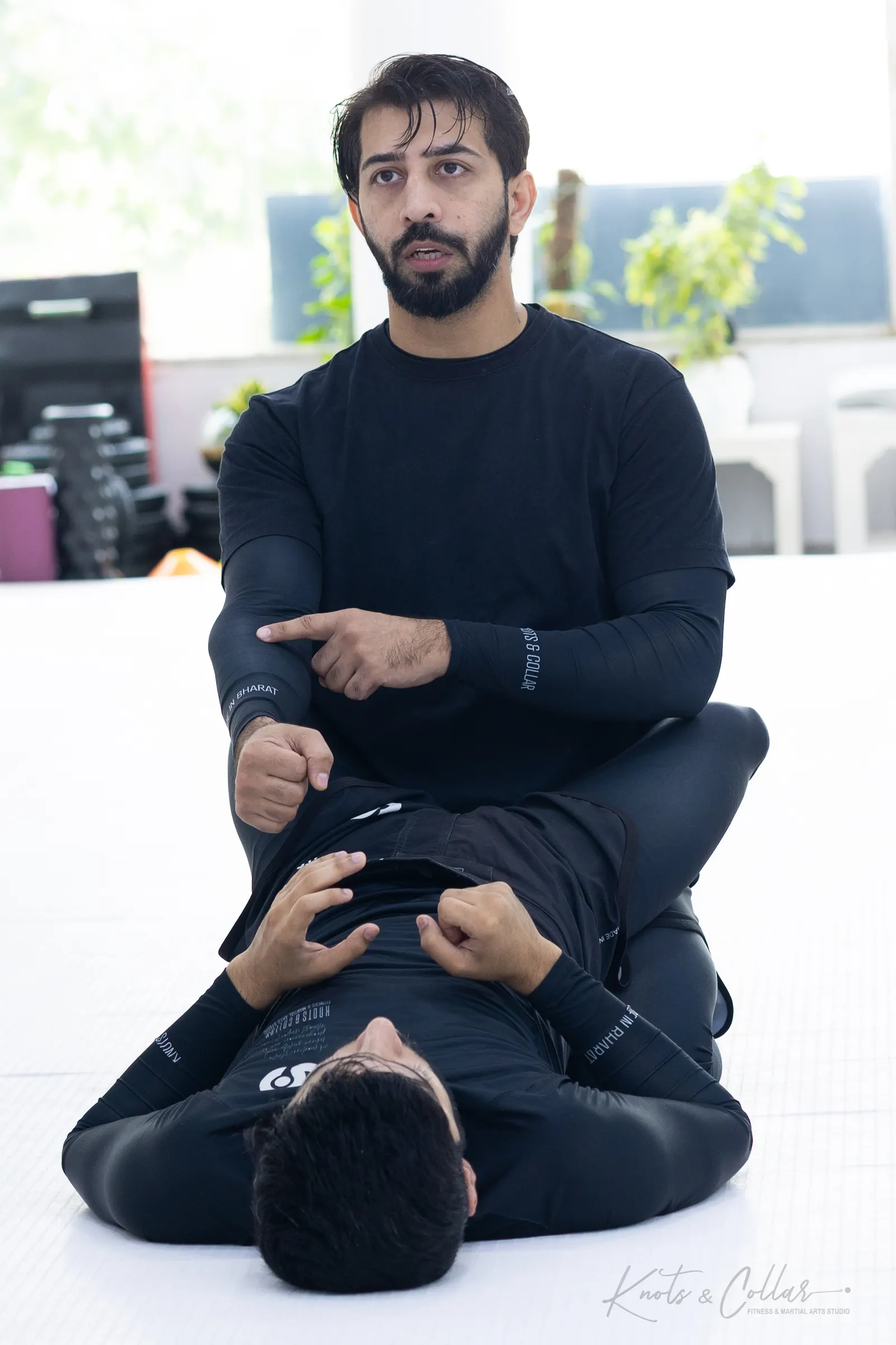 A Brazilian Jiu-Jitsu class at Knots & Collar, Defence Colony, New Delhi