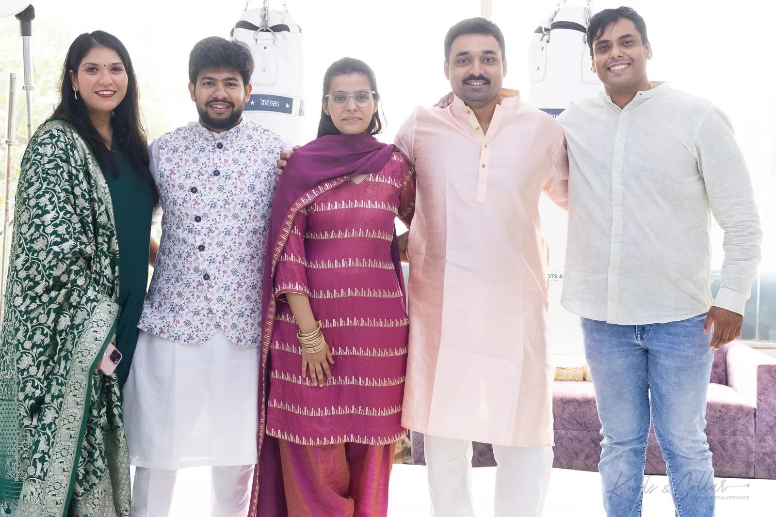 The studio's Diwali celebration at Knots & Collar, Defence Colony, New Delhi, India