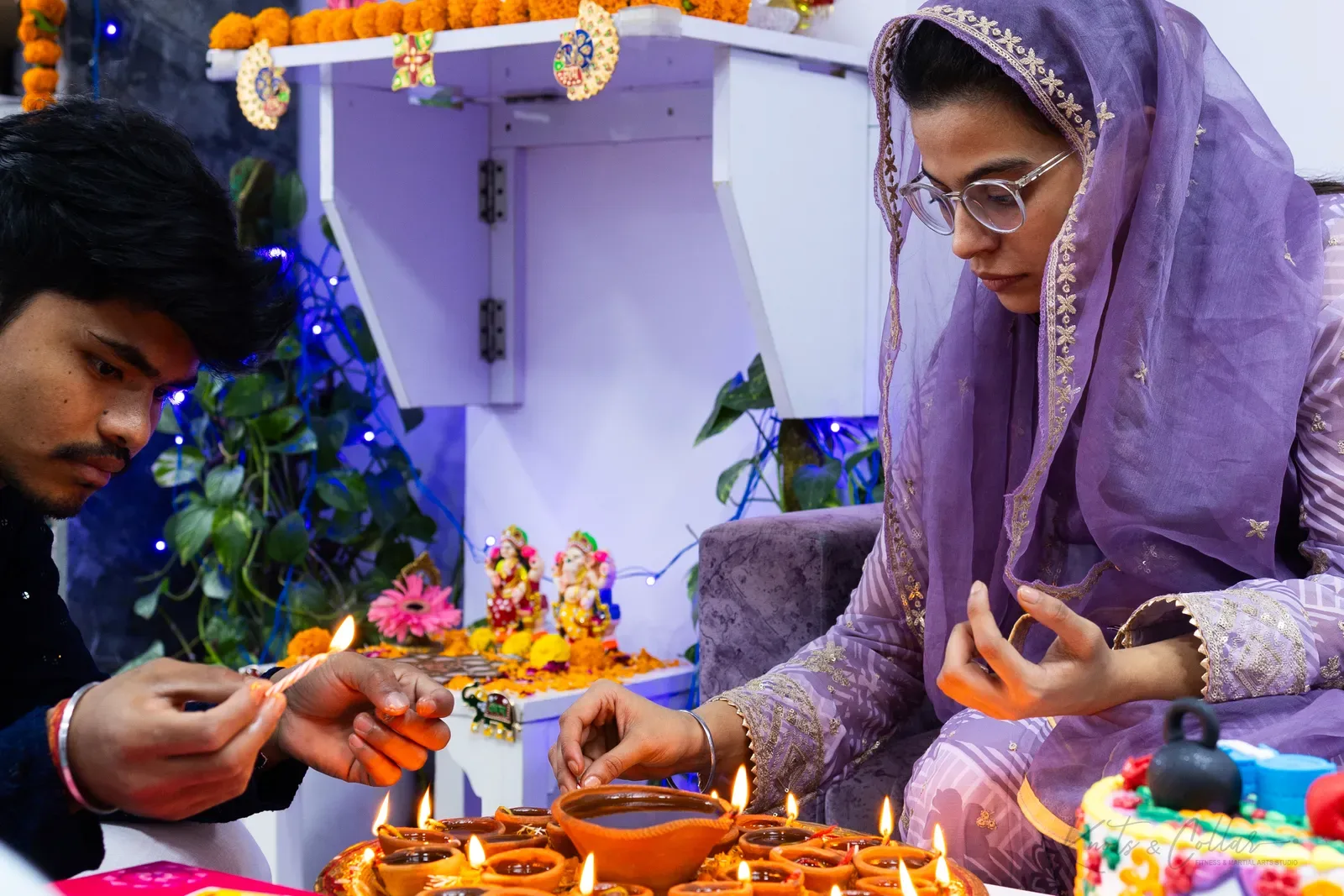 The studio's Diwali celebration at Knots & Collar, Defence Colony, New Delhi, India