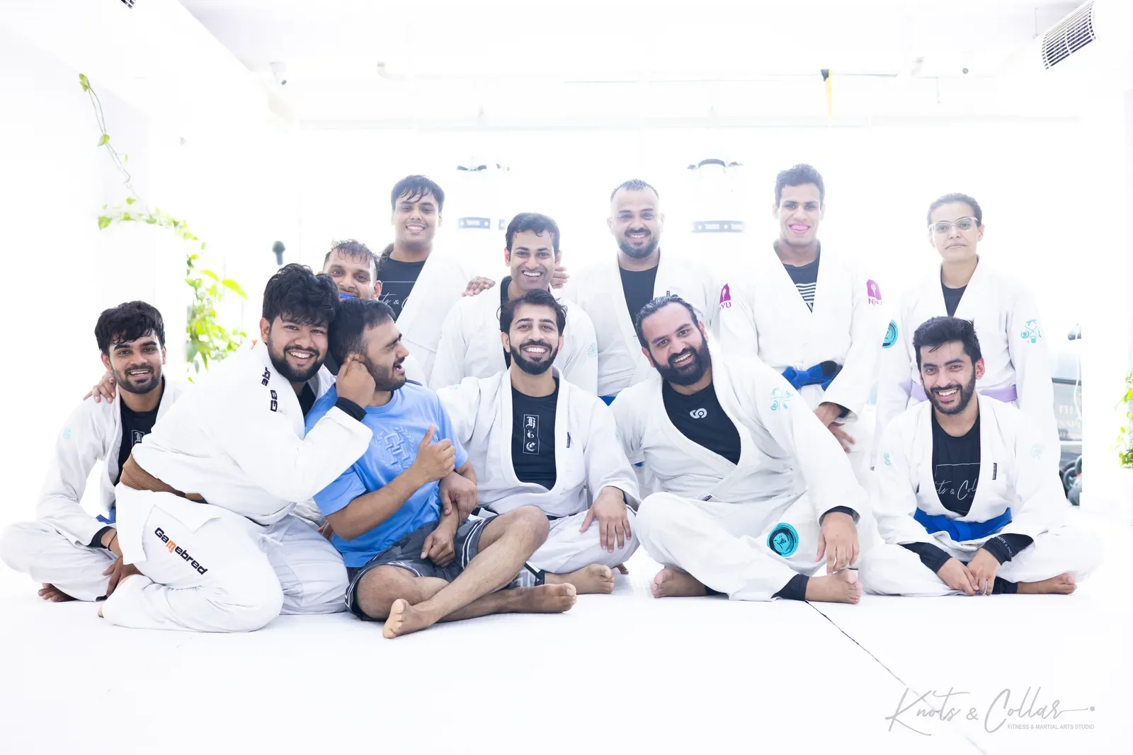 A gi jiu-jitsu class at Knots & Collar, Defence Colony, New Delhi, India
