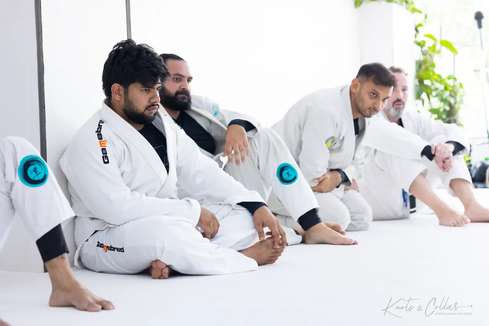 A gi jiu-jitsu class at Knots & Collar, Defence Colony, New Delhi, India