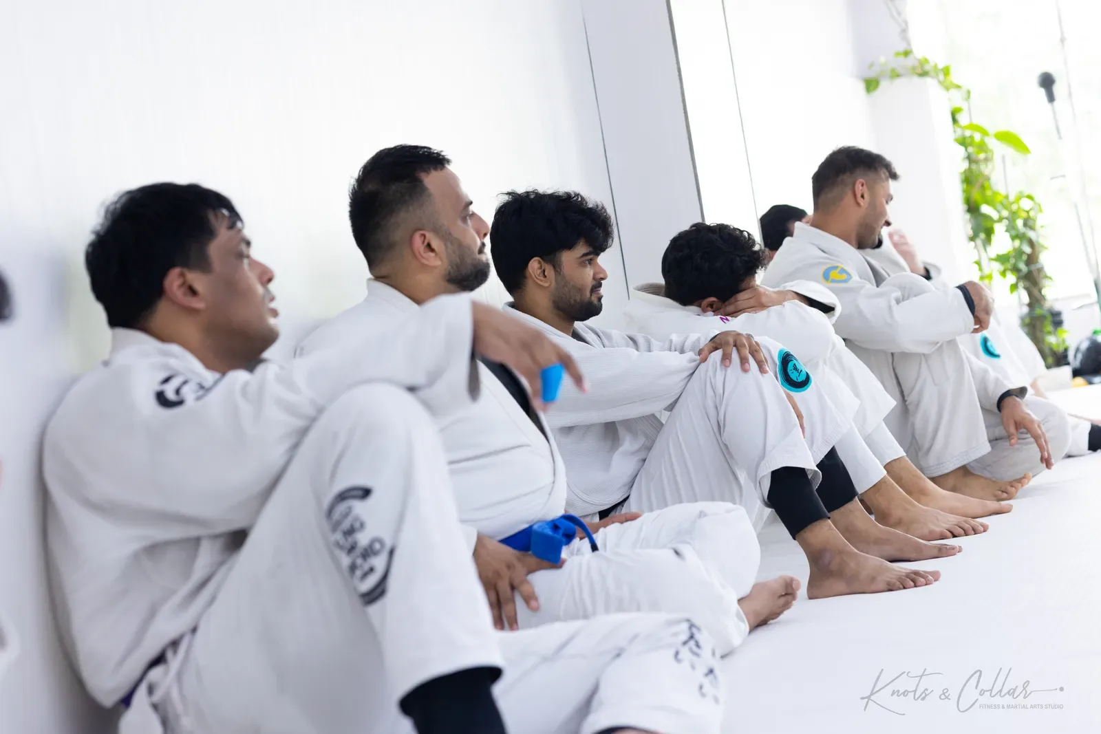 A gi jiu-jitsu class at Knots & Collar, Defence Colony, New Delhi, India