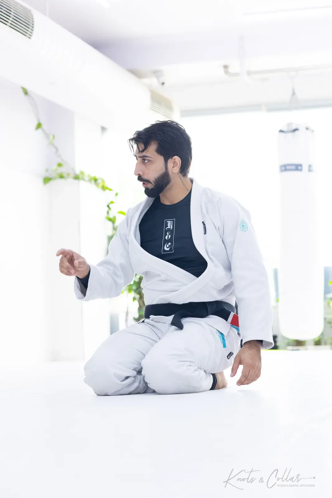 A gi jiu-jitsu class at Knots & Collar, Defence Colony, New Delhi, India
