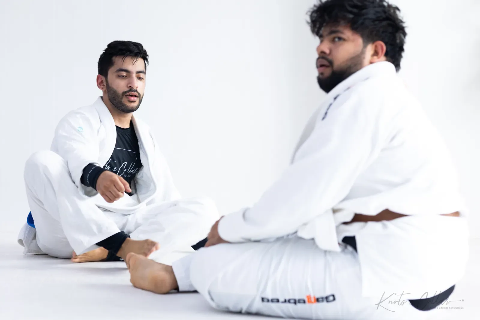 Gi grappling practice at Knots & Collar, Defence Colony, New Delhi, India