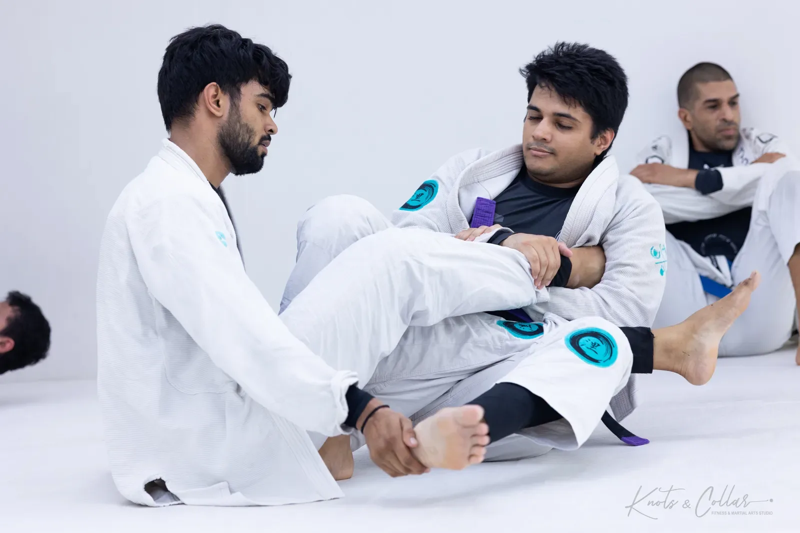 Gi grappling practice at Knots & Collar, Defence Colony, New Delhi, India