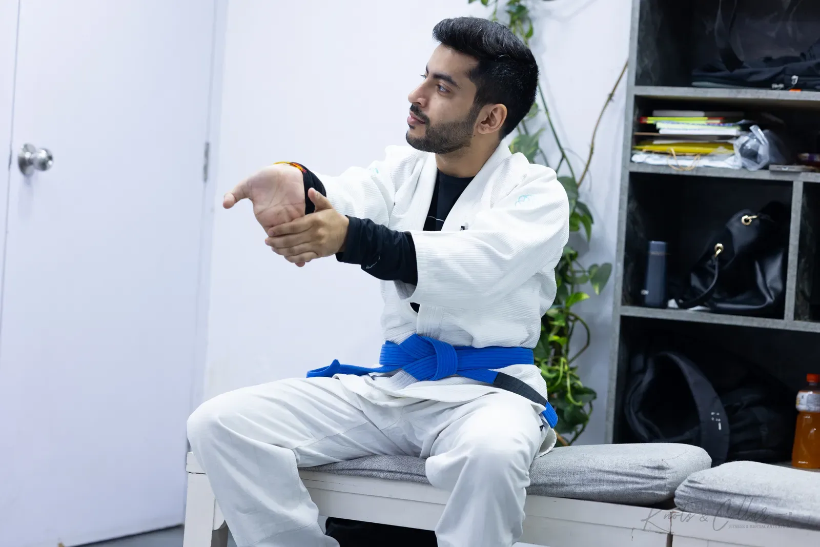 A gi jiu-jitsu class at Knots & Collar, Defence Colony, New Delhi, India