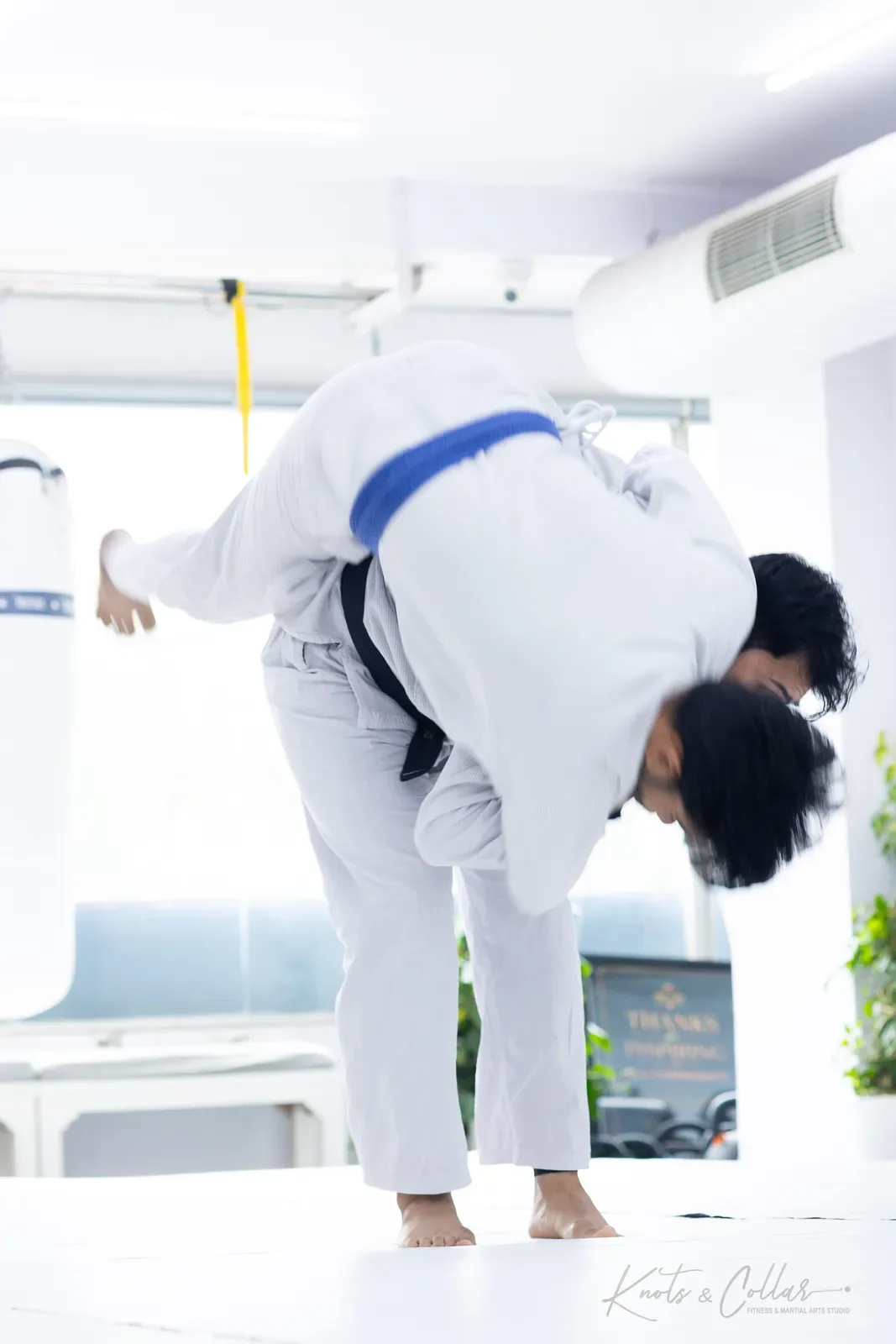 Gi grappling practice at Knots & Collar, Defence Colony, New Delhi, India
