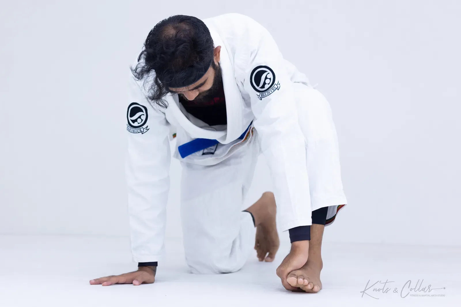 A gi jiu-jitsu class at Knots & Collar, Defence Colony, New Delhi, India