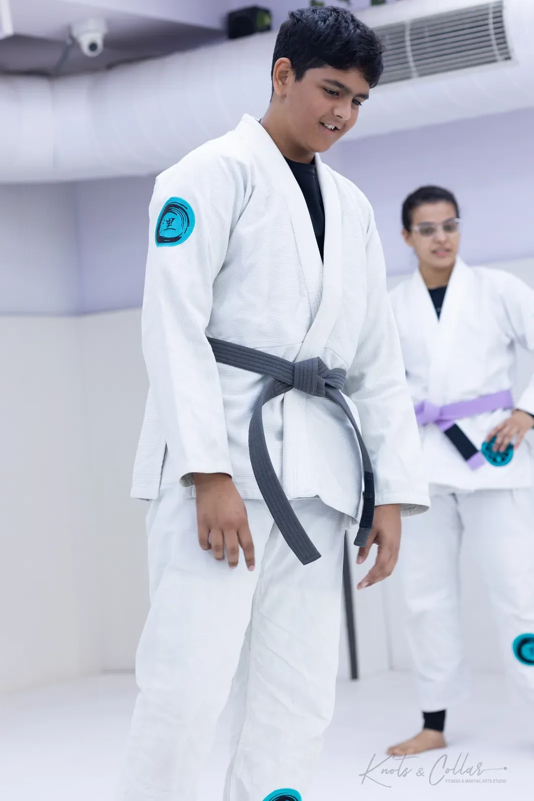 Gi grappling practice at Knots & Collar, Defence Colony, New Delhi, India