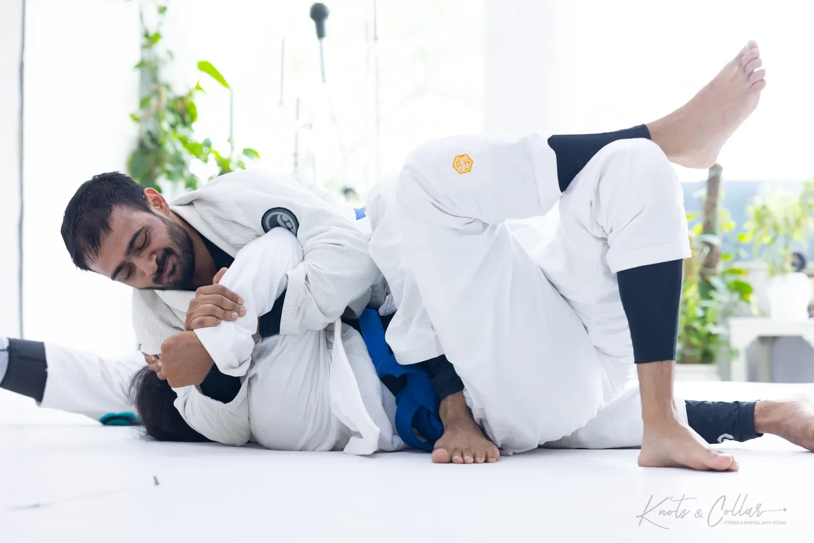 A gi jiu-jitsu class at Knots & Collar, Defence Colony, New Delhi, India