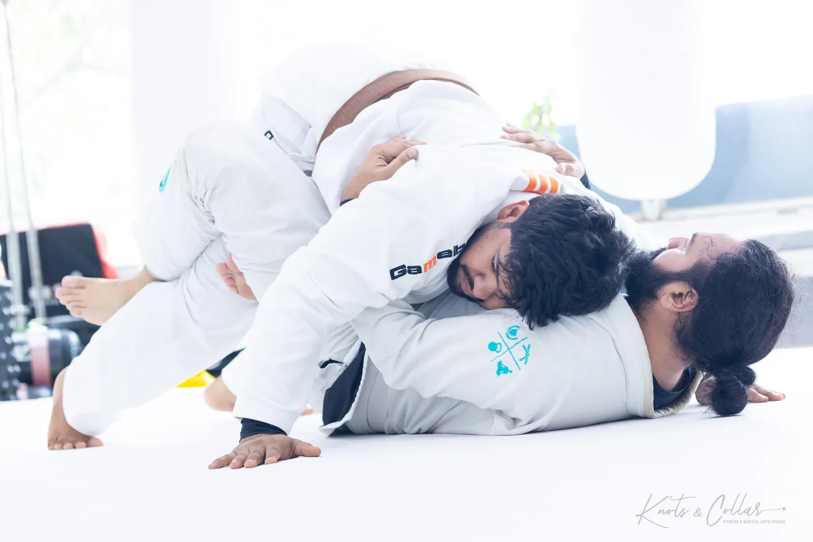 A gi jiu-jitsu class at Knots & Collar, Defence Colony, New Delhi, India