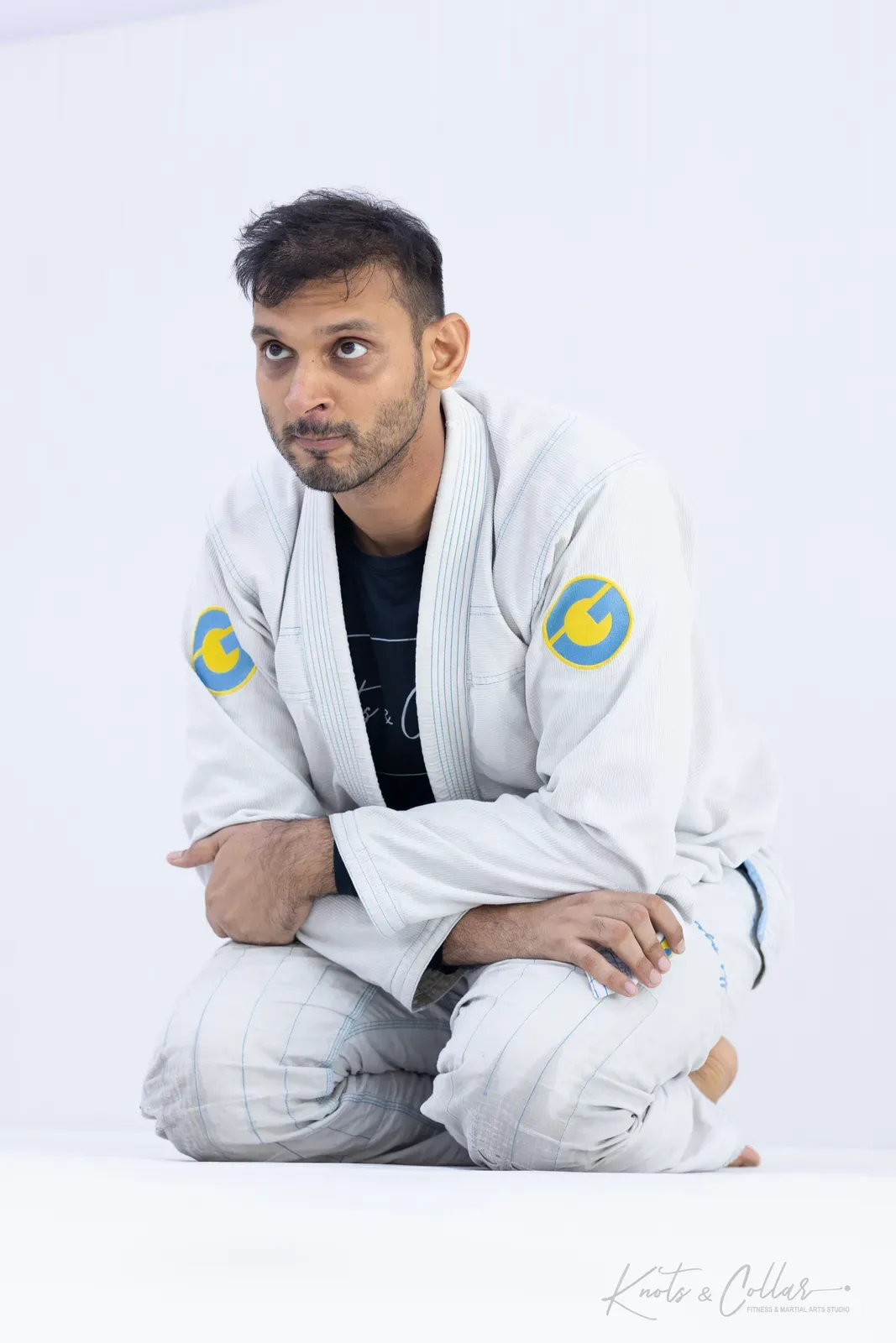 Rolling in the gi at Knots & Collar, Defence Colony, New Delhi, India