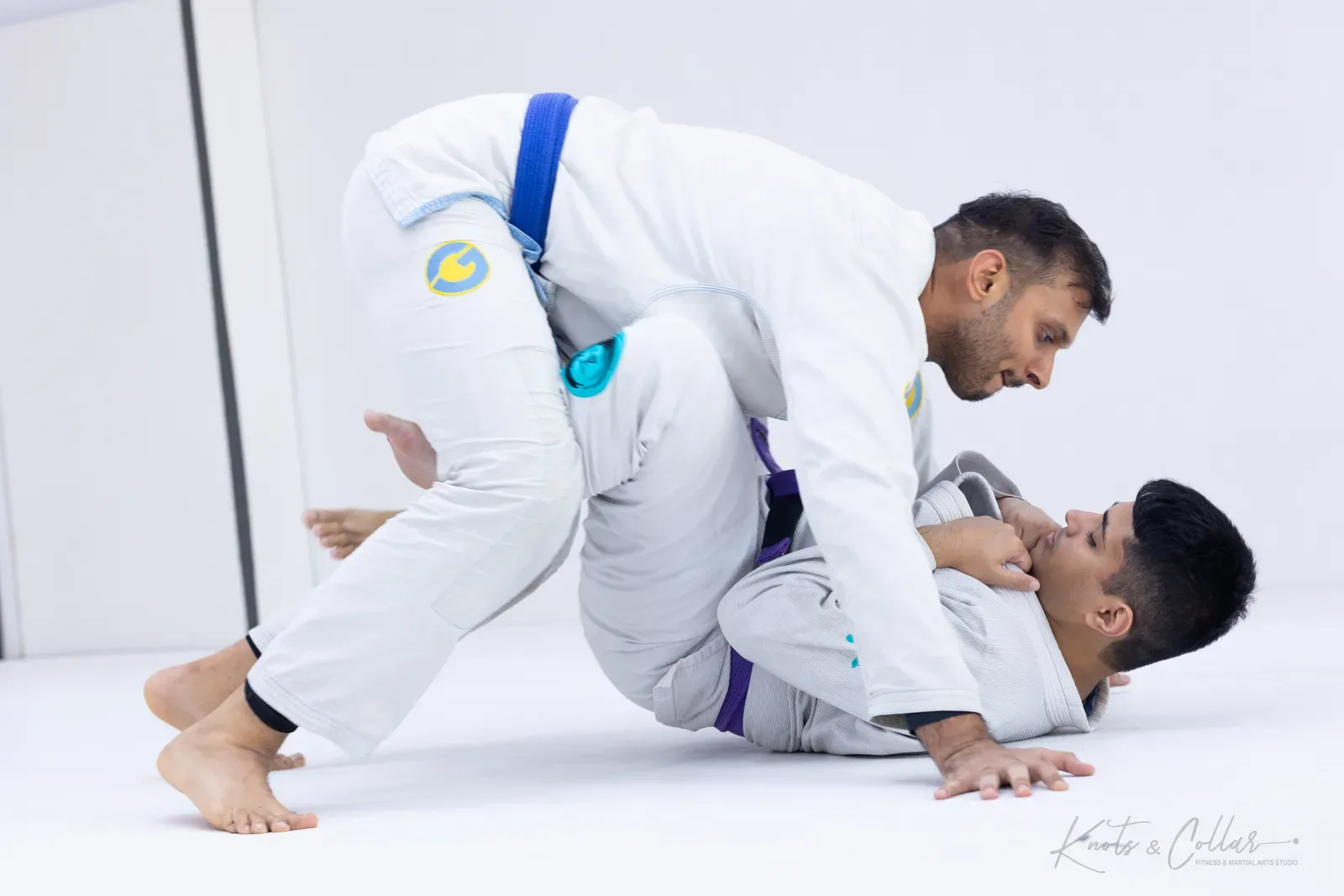 A gi jiu-jitsu class at Knots & Collar, Defence Colony, New Delhi, India