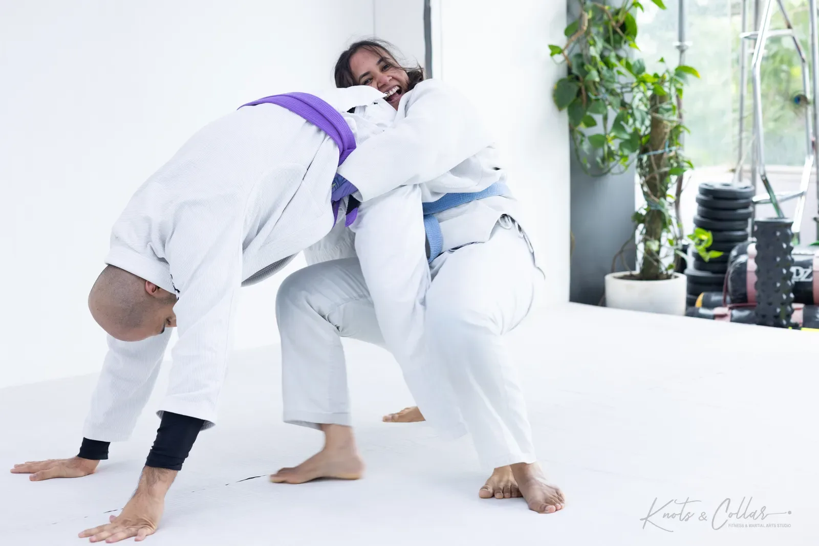 Gi Brazilian Jiu-Jitsu training at Knots & Collar, Defence Colony, New Delhi, India