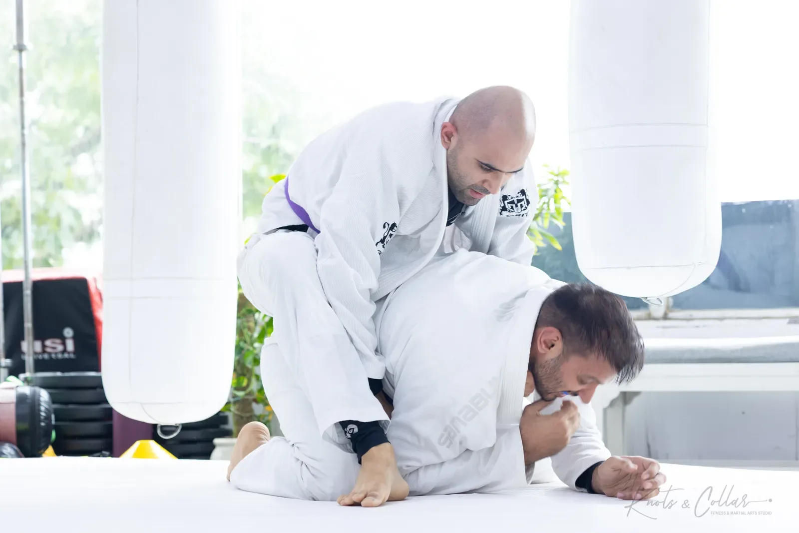 Gi Brazilian Jiu-Jitsu training at Knots & Collar, Defence Colony, New Delhi, India
