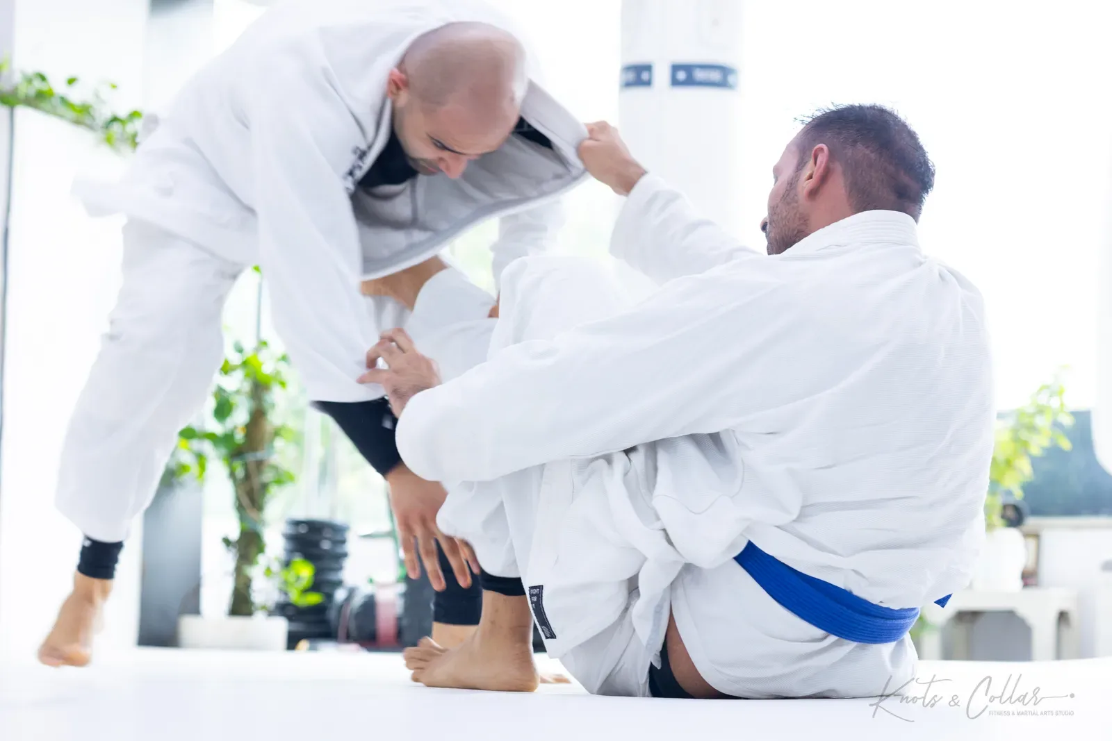 Gi grappling practice at Knots & Collar, Defence Colony, New Delhi, India