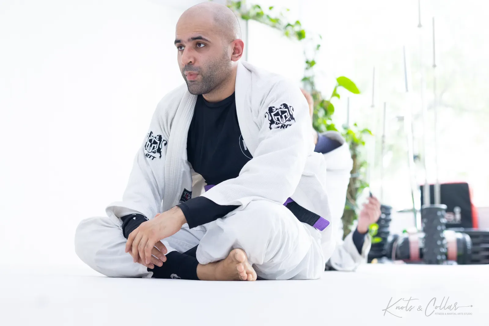 A gi jiu-jitsu class at Knots & Collar, Defence Colony, New Delhi, India