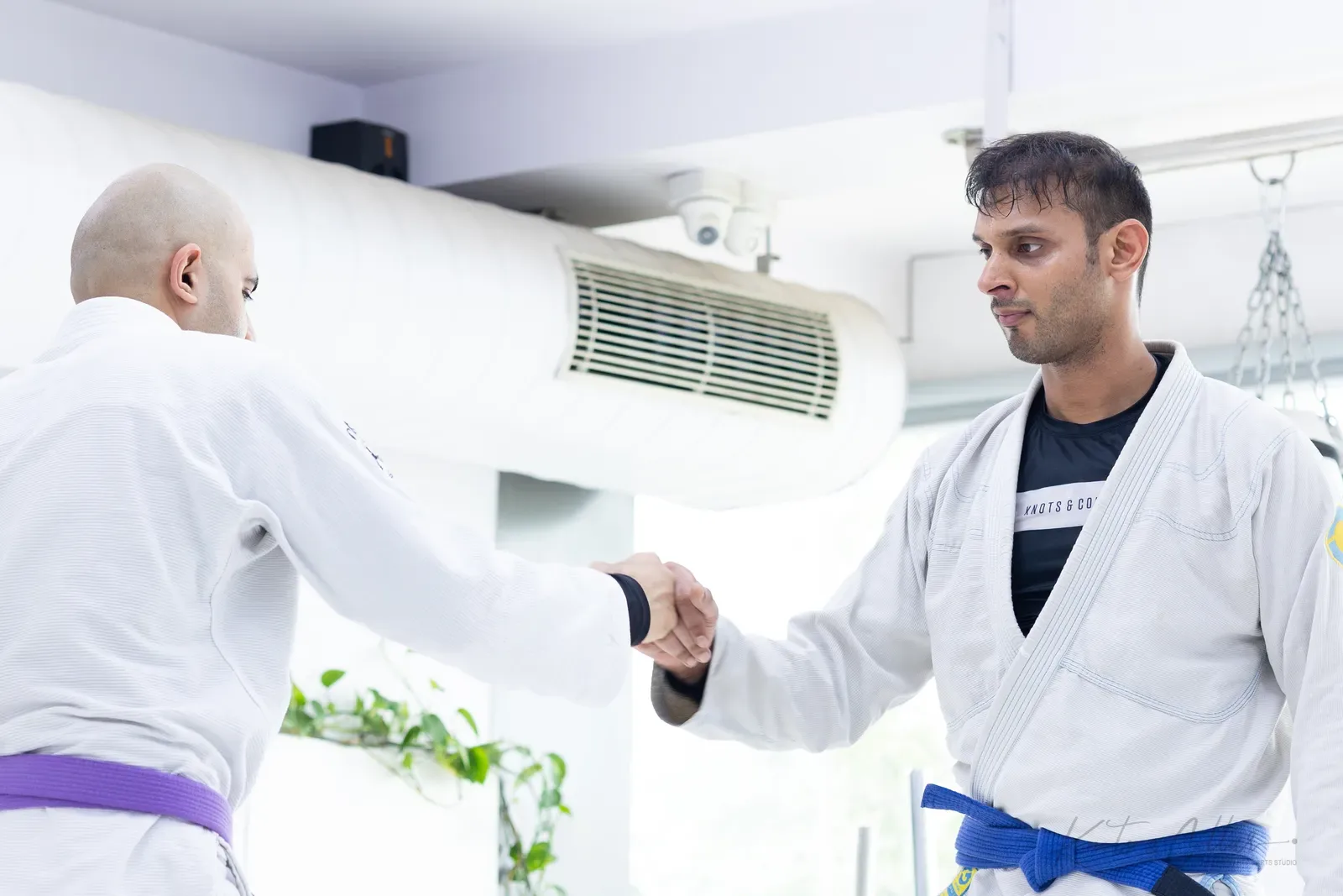 A gi jiu-jitsu class at Knots & Collar, Defence Colony, New Delhi, India