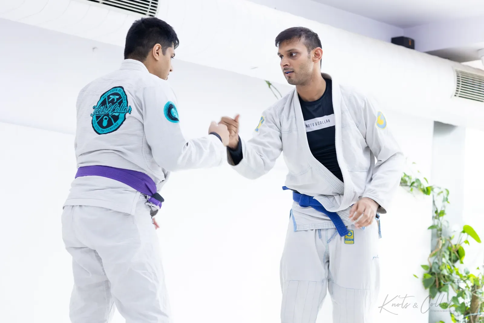 A gi jiu-jitsu class at Knots & Collar, Defence Colony, New Delhi, India