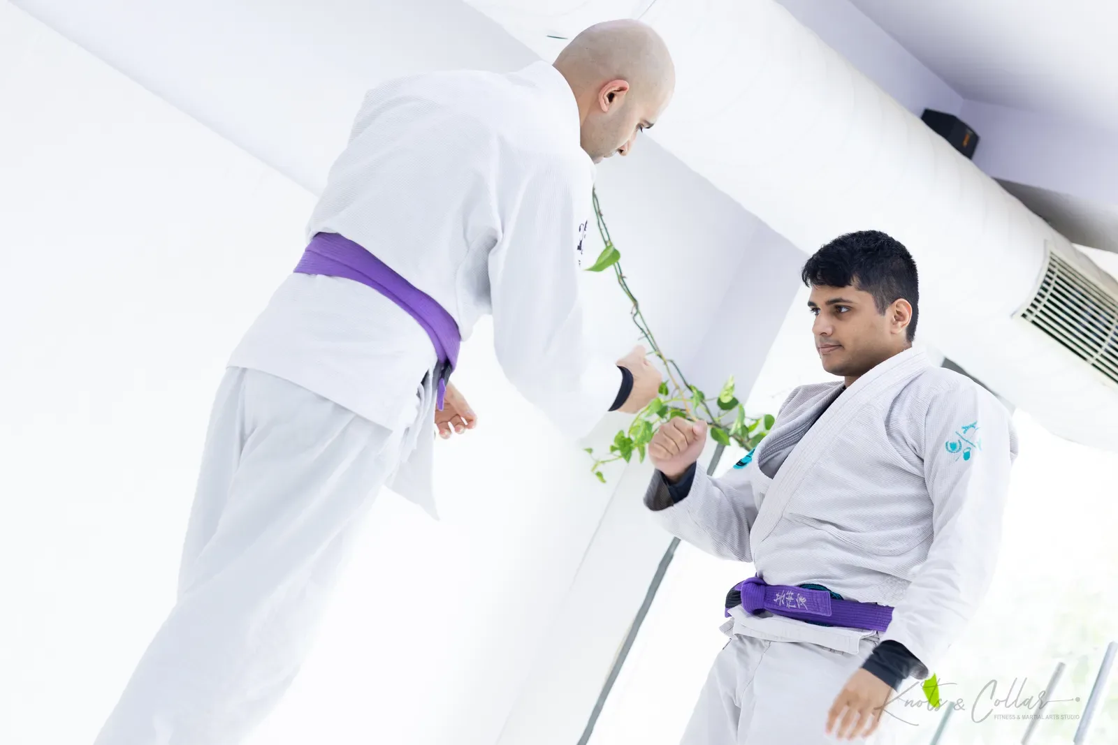 Gi grappling practice at Knots & Collar, Defence Colony, New Delhi, India