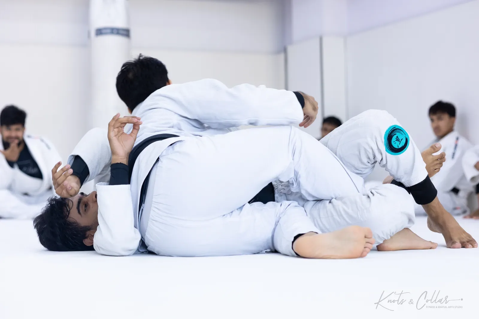 Gi grappling practice at Knots & Collar, Defence Colony, New Delhi, India