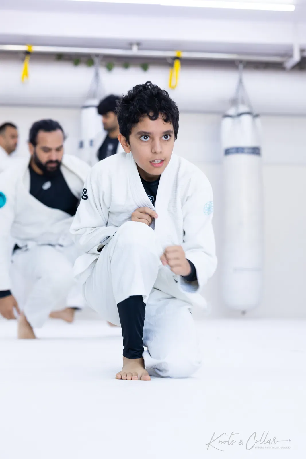 Rolling in the gi at Knots & Collar, Defence Colony, New Delhi, India