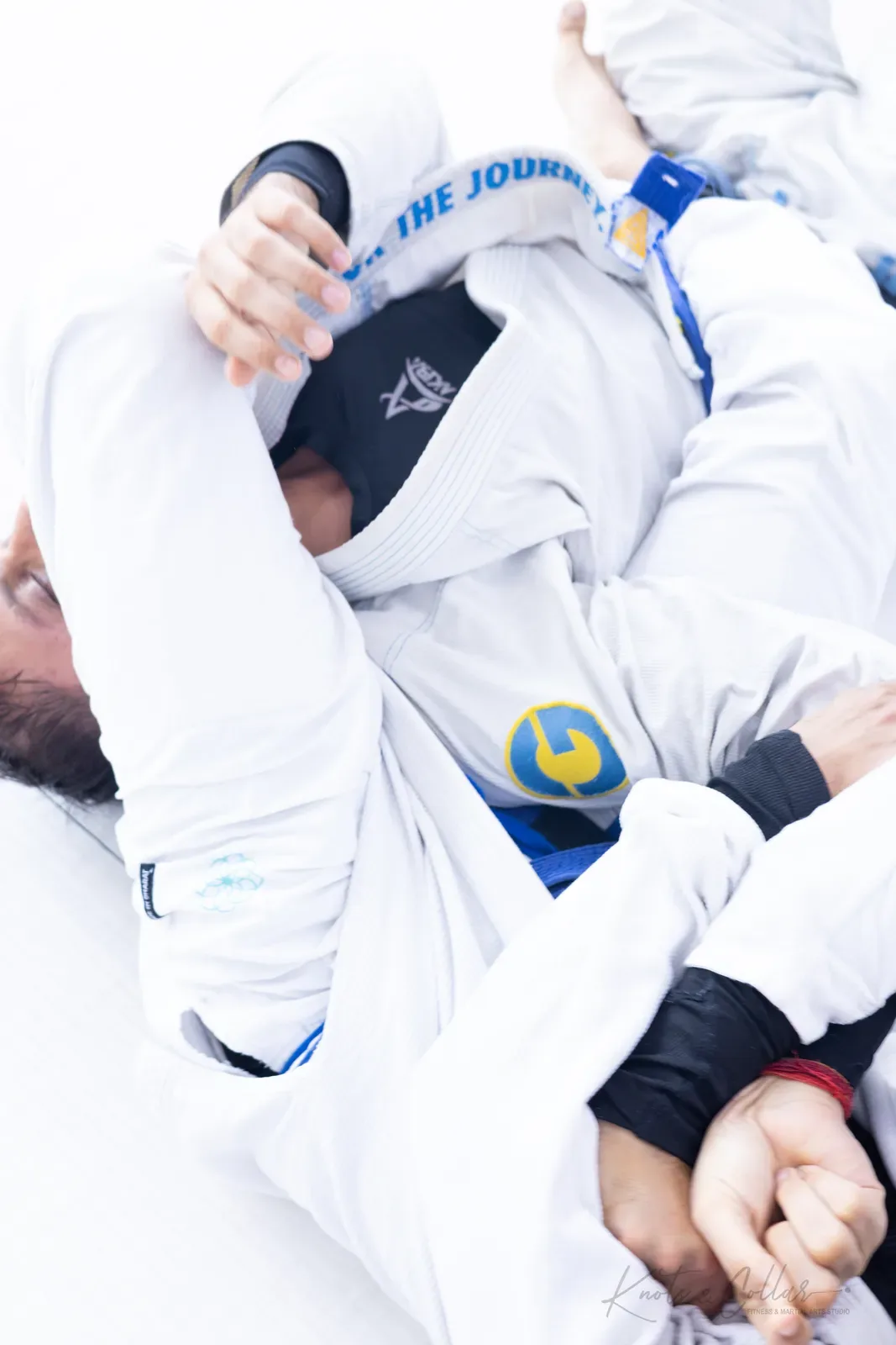 A gi Brazilian Jiu-Jitsu submission at Knots & Collar, Defence Colony, New Delhi, India