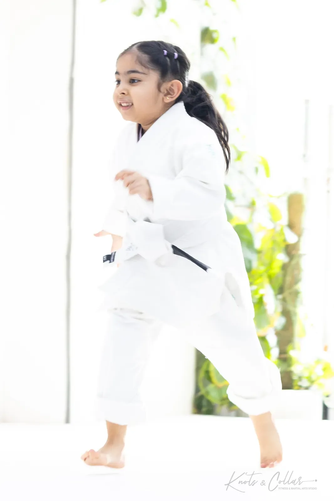 Kids' Brazilian Jiu-Jitsu class at Knots & Collar, Defence Colony, New Delhi, India