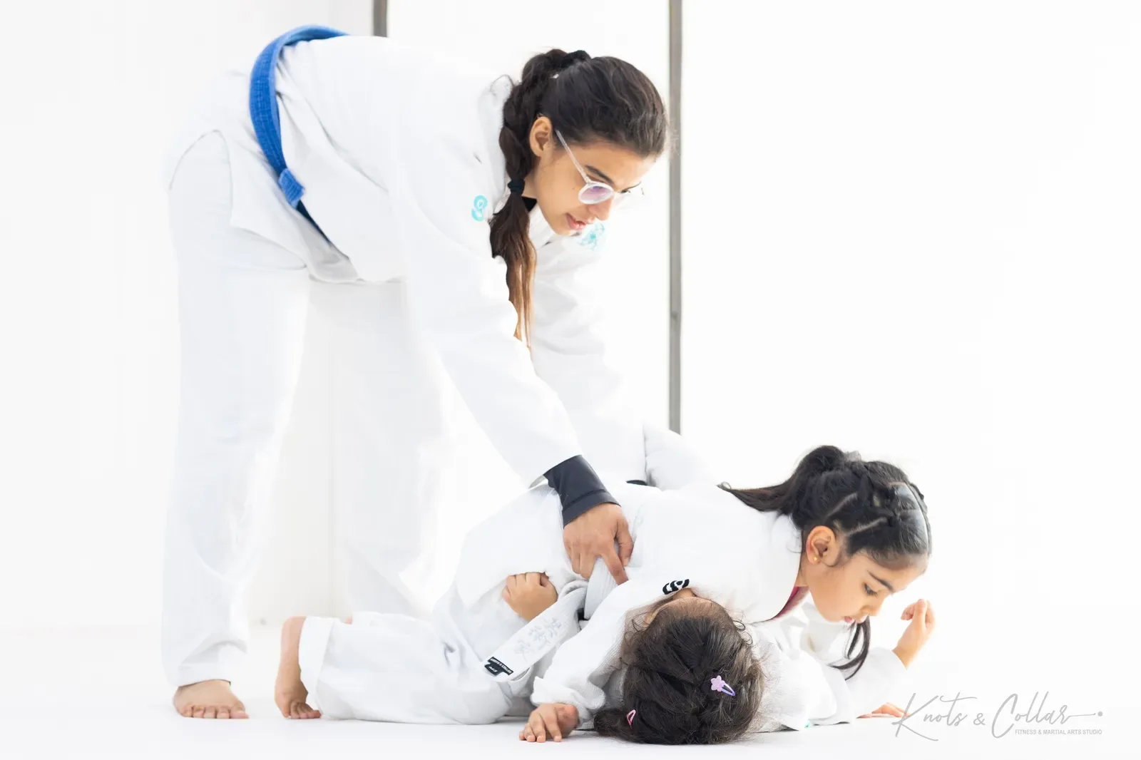 Kids' Brazilian Jiu-Jitsu class at Knots & Collar, Defence Colony, New Delhi, India