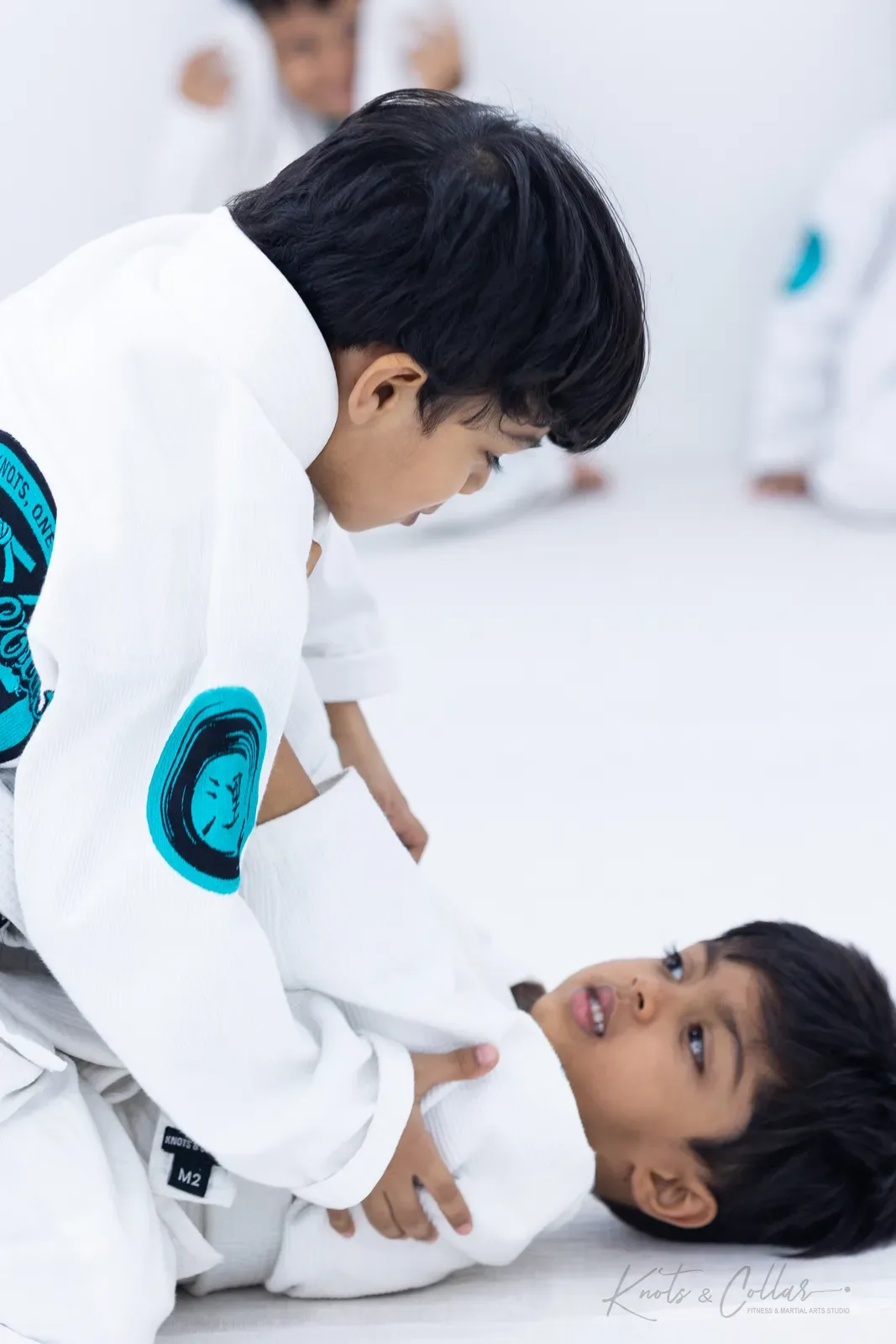Kids' Brazilian Jiu-Jitsu class at Knots & Collar, Defence Colony, New Delhi, India