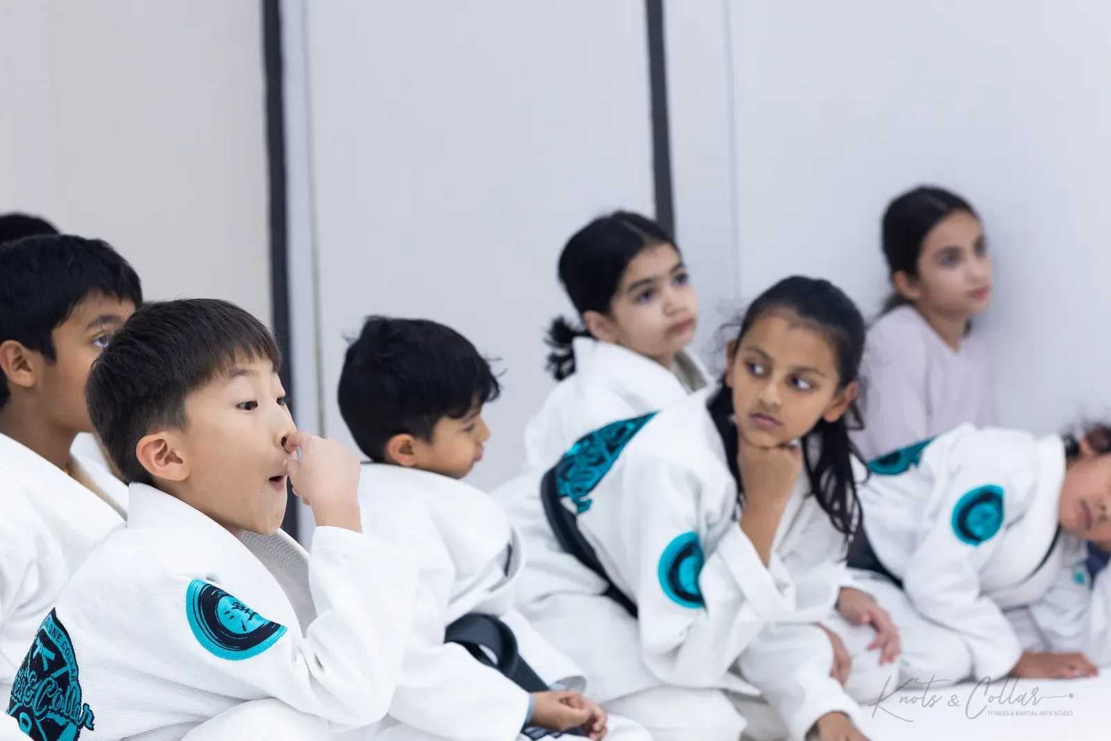 Kids' Brazilian Jiu-Jitsu class at Knots & Collar, Defence Colony, New Delhi, India