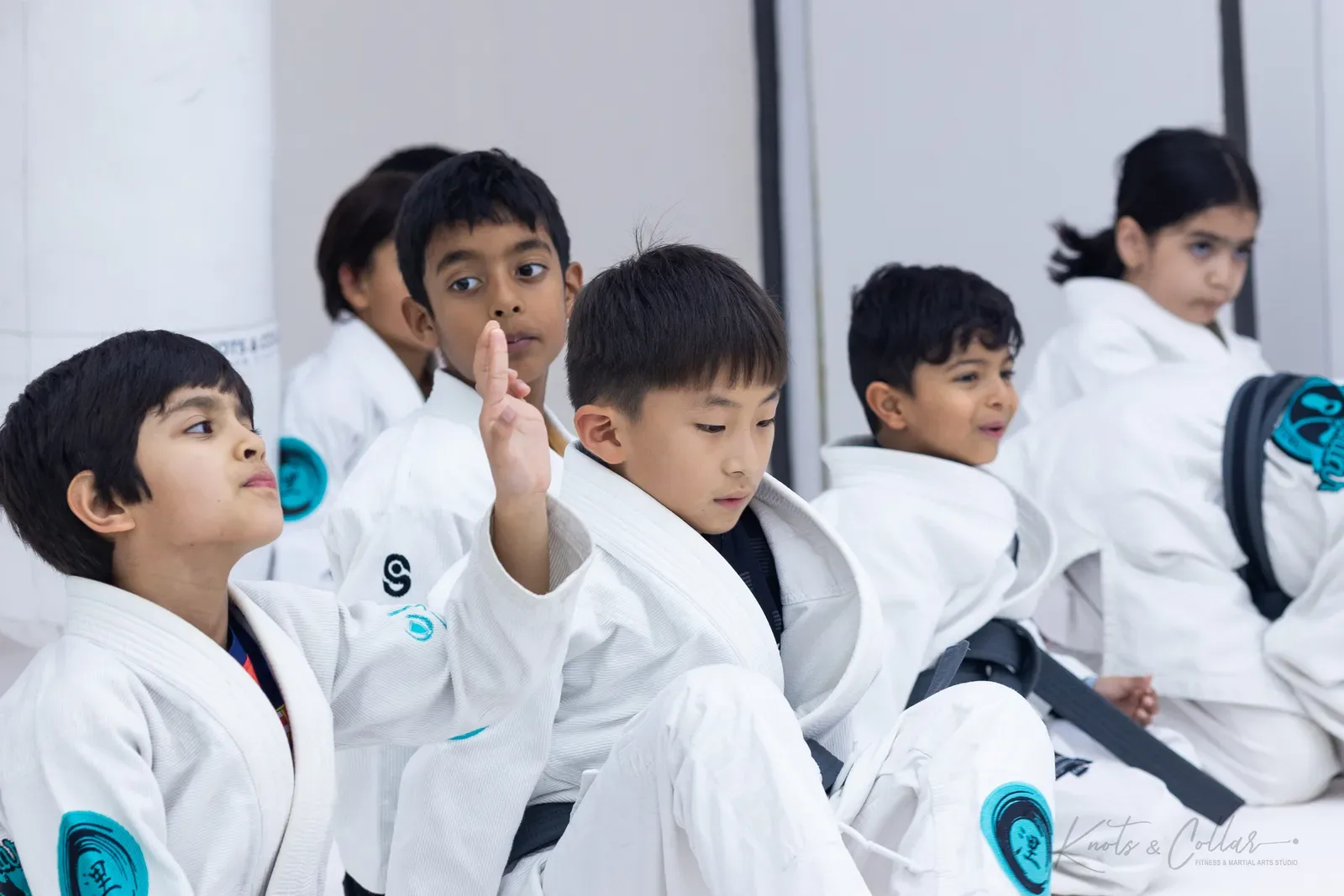 Kids' Brazilian Jiu-Jitsu class at Knots & Collar, Defence Colony, New Delhi, India