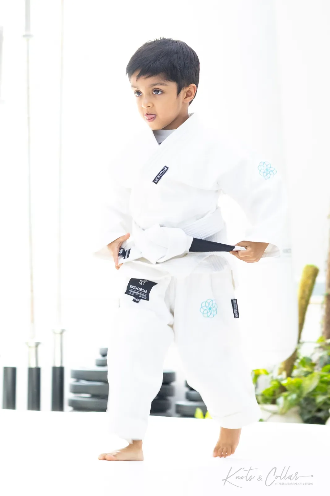 Children training Brazilian Jiu-Jitsu at Knots & Collar, Defence Colony, New Delhi, India