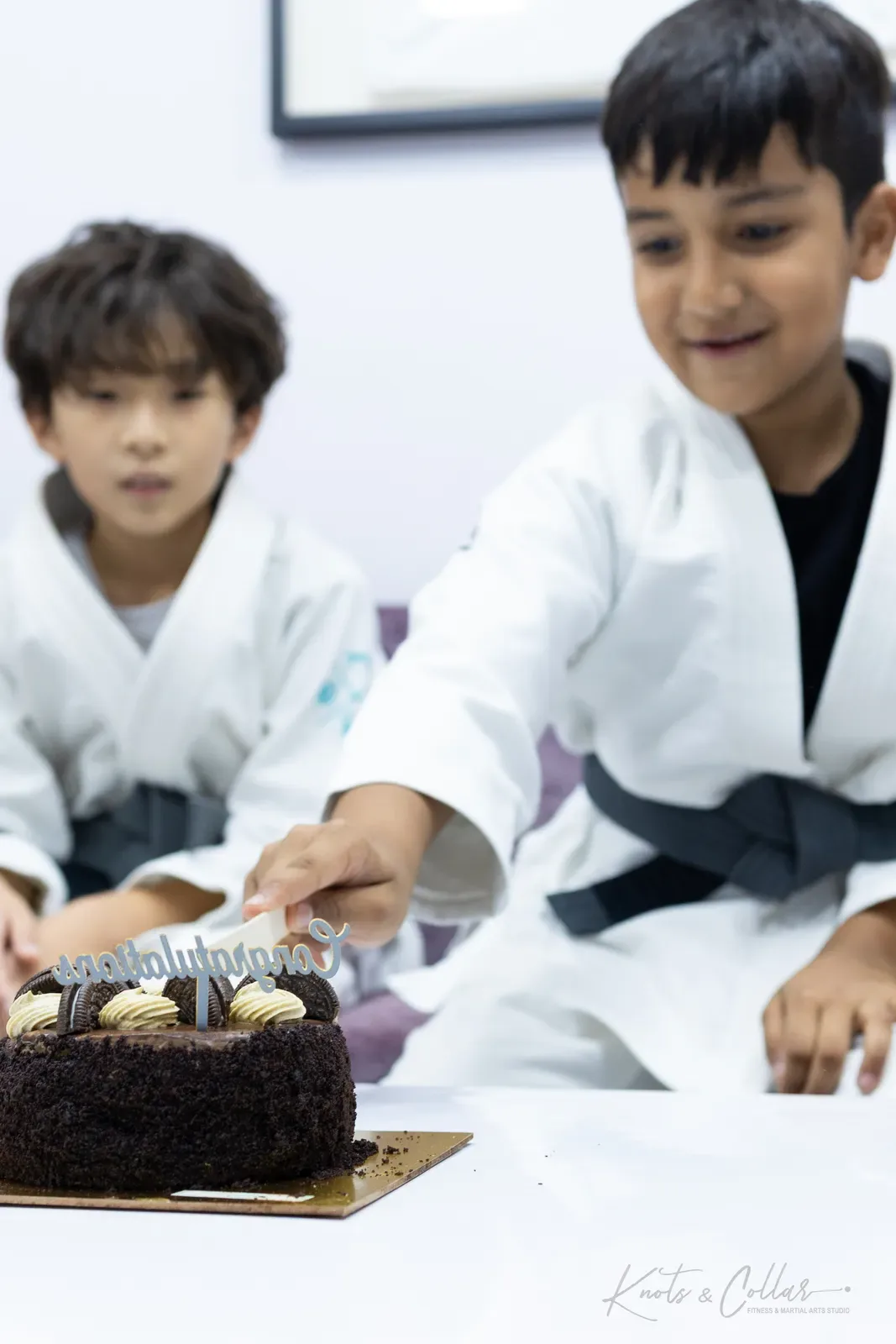 Children training Brazilian Jiu-Jitsu at Knots & Collar, Defence Colony, New Delhi, India