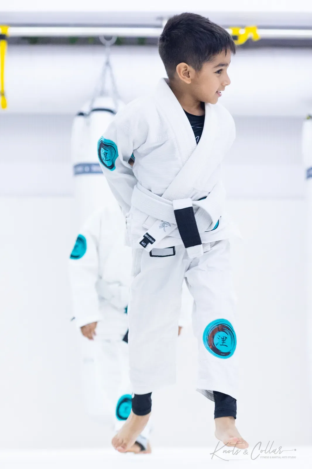 Children training Brazilian Jiu-Jitsu at Knots & Collar, Defence Colony, New Delhi, India