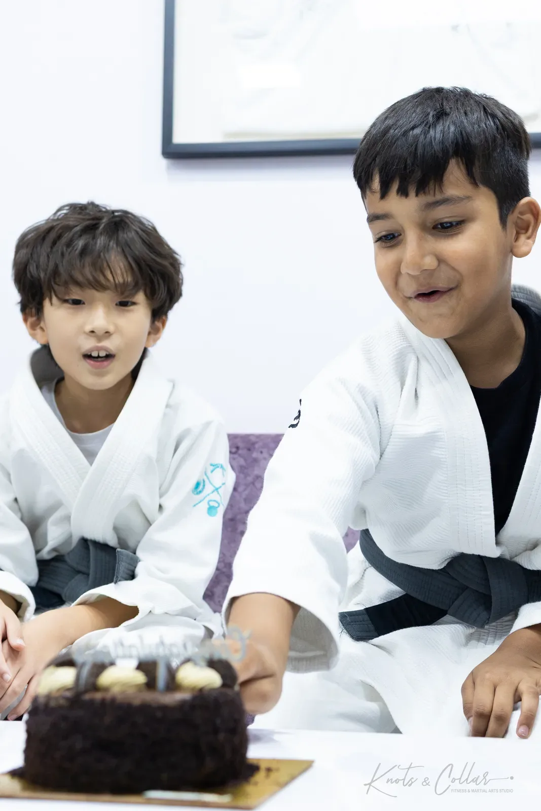 Children training Brazilian Jiu-Jitsu at Knots & Collar, Defence Colony, New Delhi, India