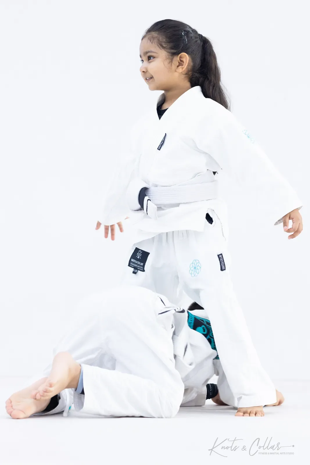 Kids' Brazilian Jiu-Jitsu class at Knots & Collar, Defence Colony, New Delhi, India