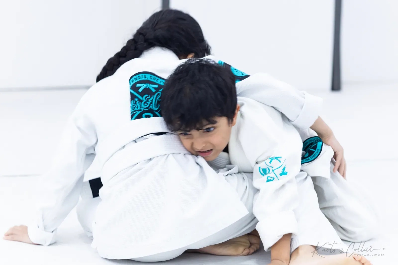 Kids' Brazilian Jiu-Jitsu class at Knots & Collar, Defence Colony, New Delhi, India
