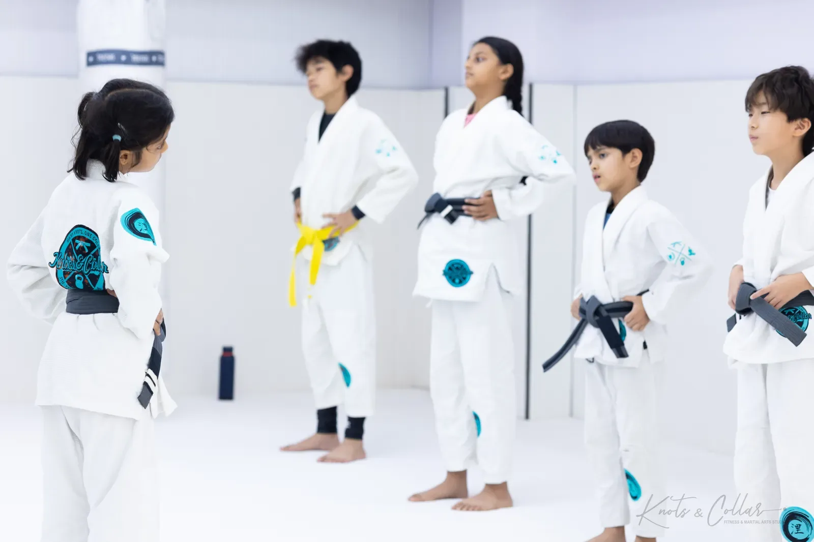 Kids' Brazilian Jiu-Jitsu class at Knots & Collar, Defence Colony, New Delhi, India