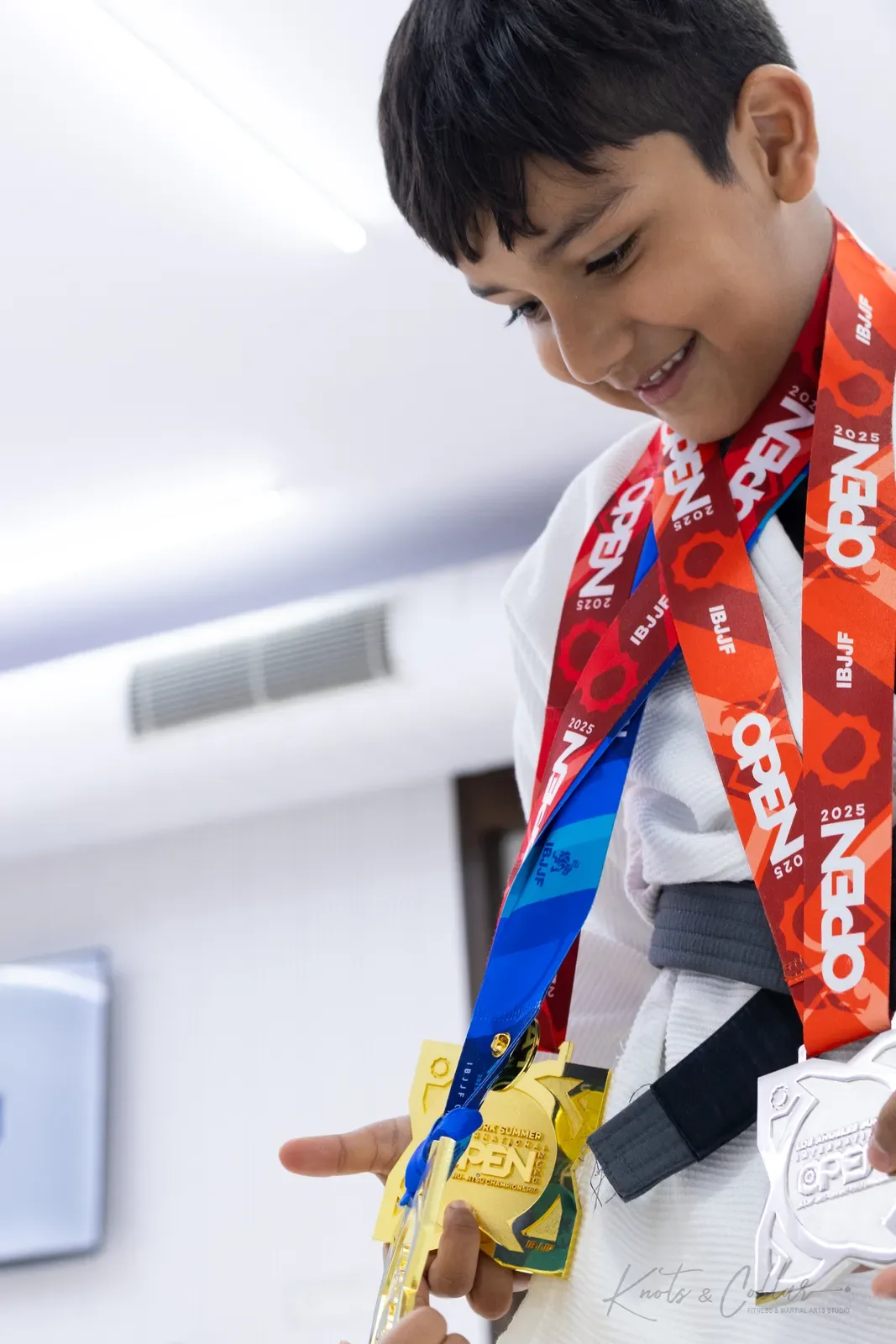 Kids' Brazilian Jiu-Jitsu class at Knots & Collar, Defence Colony, New Delhi, India