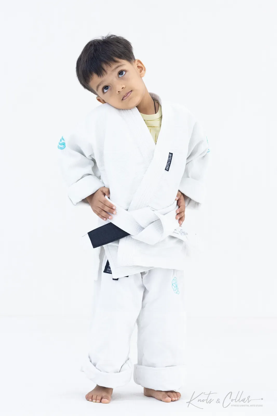 Children training Brazilian Jiu-Jitsu at Knots & Collar, Defence Colony, New Delhi, India