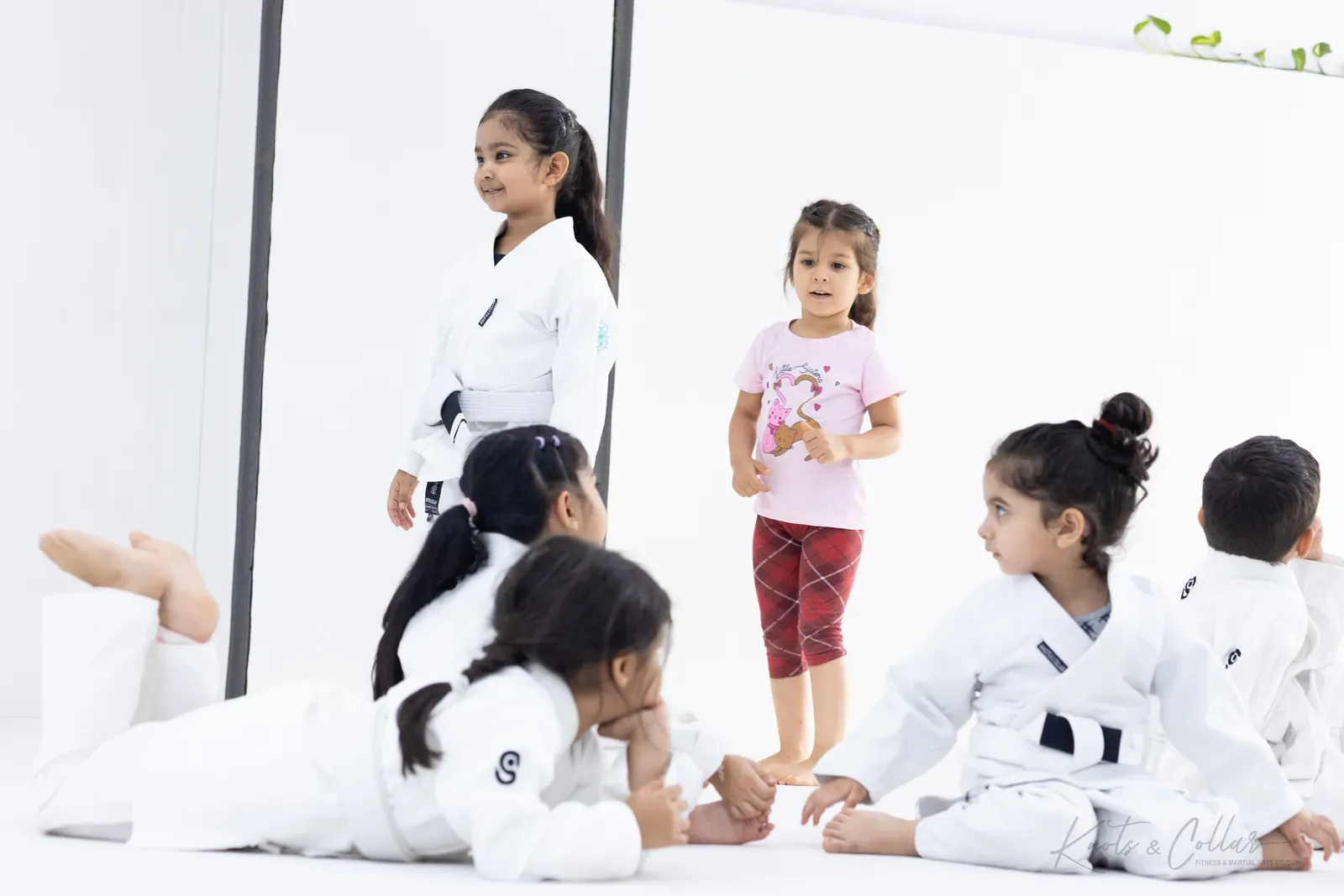 Children training Brazilian Jiu-Jitsu at Knots & Collar, Defence Colony, New Delhi, India