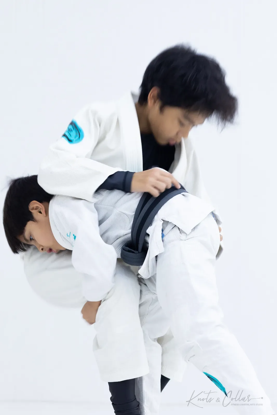 Kids' Brazilian Jiu-Jitsu class at Knots & Collar, Defence Colony, New Delhi, India