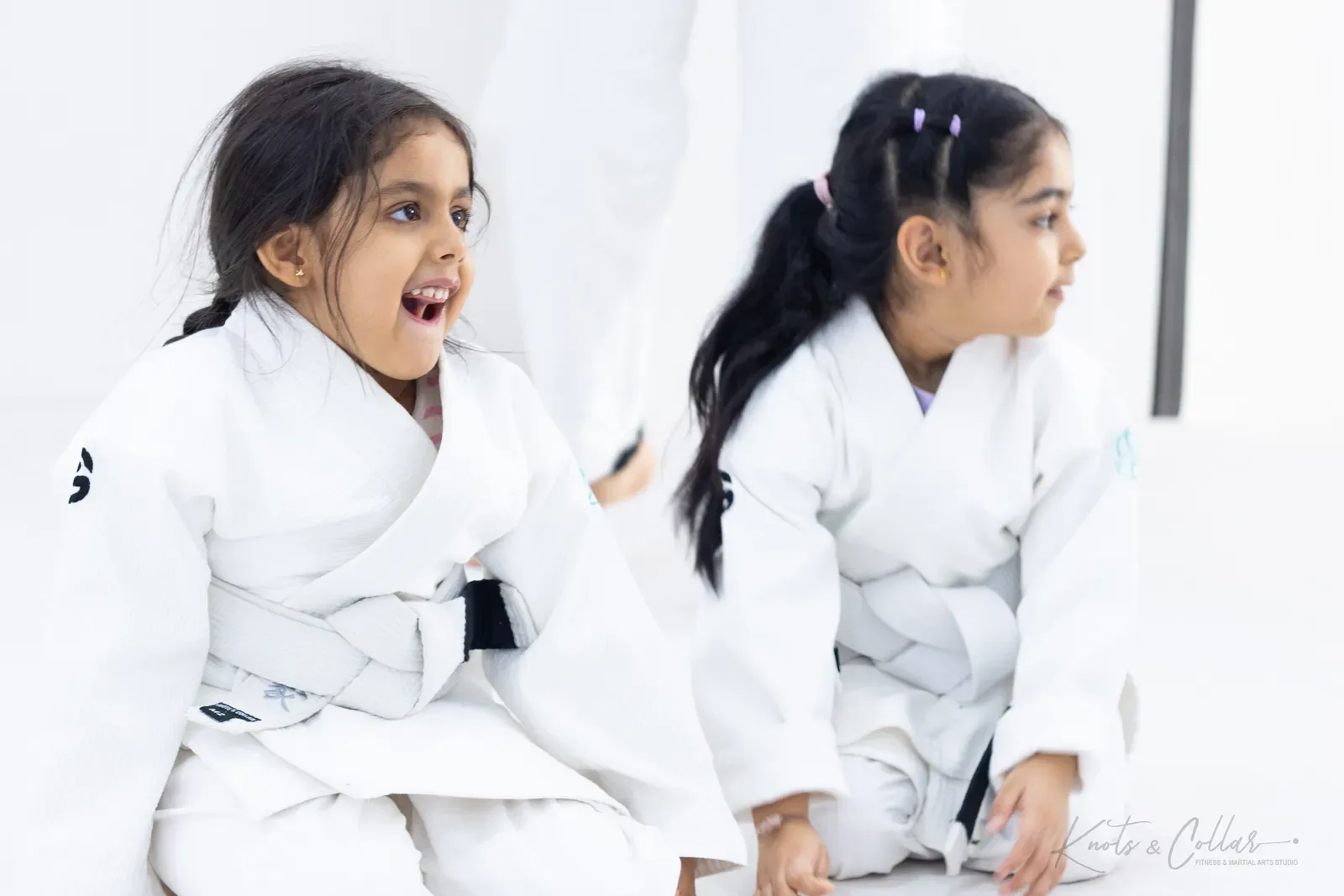 Children training Brazilian Jiu-Jitsu at Knots & Collar, Defence Colony, New Delhi, India